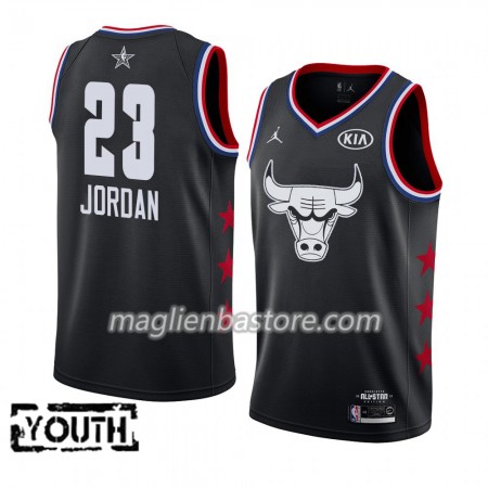 Maglia Chicago Bulls Michael Jordan 23 2019 All-Star Jordan Brand Nero Swingman - Bambino